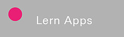 auf hellgrauem Grund steht links oben ein pinkfarbener Kreis auf dem Feld steht in weißen Buchstaben Lern Apps